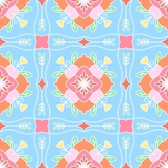 Colorful floral patterns