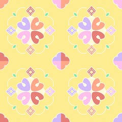 Colorful floral patterns