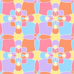 Colorful floral patterns