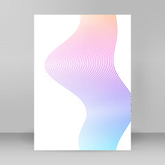 Design brochure A4 format advertising, for new product newsletters, technology graphics, report...