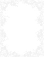 Ice Snowflakes Frame, Snowfall Border, Winter Background