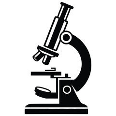 microscope isolated on white