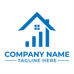 Real Estate Investment Growth Chart A Symbol of Progress with a Modern and Professional Aesthetic Appeal Logo Design