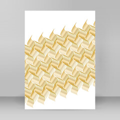 Easy lines circle eaves. design brochure A4 format advertising, for new product newsletters,...