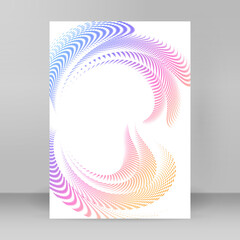 Design brochure A4 format advertising, for new product newsletters, technology graphics, report...