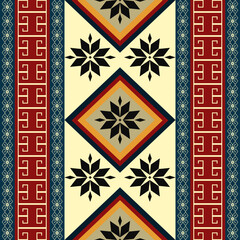 Native Ethnic South Western samples patterns decor style,Boho geometric Vector, blanket, rug, carpet illustration