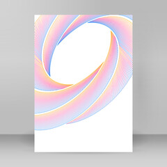 Design brochure A4 format advertising, for new product newsletters, technology graphics, report...