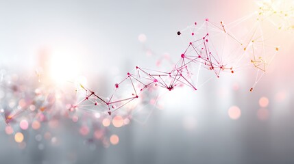 Abstract blue molecular structure in sci-fi style, symbolizing futuristic scientific exploration