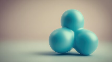 Abstract blue molecular structure in sci-fi style, symbolizing futuristic scientific exploration