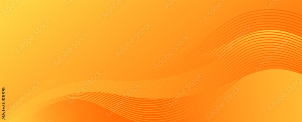 Poster vector orange line background curve element with white space for text and message design. vector eps