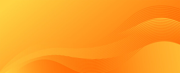 Vector orange line background curve element with white space for text and message design. vector Eps 10