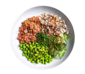 spicy tuna poke bowl