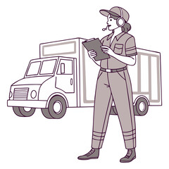man with a truck