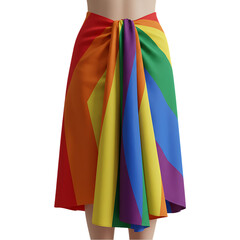 Rainbow Pride Skirt: LGBTQ+ Apparel, Gay Pride Fashion, Rainbow Clothing, Vibrant Colors