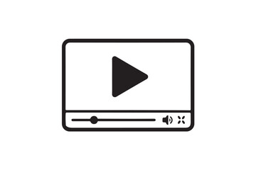 Video vector on white background.01