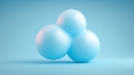 Abstract blue molecular structure in sci-fi style, symbolizing futuristic scientific exploration