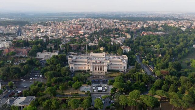 Roma, Italia - 06/18/2025: La Galleria Nazionale d'Arte Moderna e Contemporanea a Valle Giulia.
Il Museo che custodisce la collezione dedicata all'arte italiana e straniera dal XIX secolo a oggi.