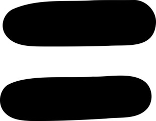 Fototapeta premium Casual Hand Drawn Equals Symbol Design