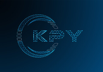 KPY low poly letter logo vector design. KPY lower poly logo design. Low poly logo.