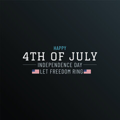classic 4th of july independence day vector let freedom ring