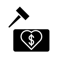 Charity Auction Icon Design