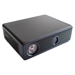 Obraz premium Portable Projector With Lens Facing Forward isolated on a transparent background