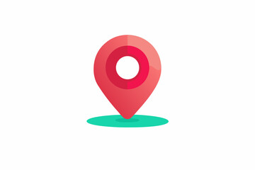 location pin icon minimal track map symbol