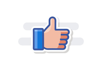 thumbs up icon simple like reaction