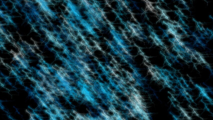 Stunning digital rendering showcases dynamic blue and white lightning strikes across a black backdrop, offering a dramatic and energetic visual.