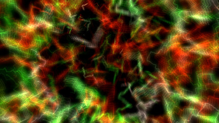 3D cubes floating in depth