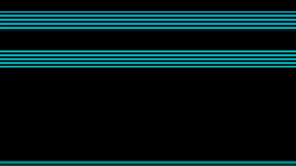 Abstract Teal Horizontal Lines on Black Background