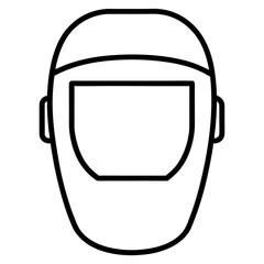  welding mask on white background