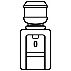  water cooler on white background