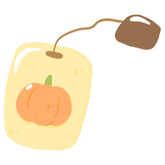 pumpkin tea and sweet dessert