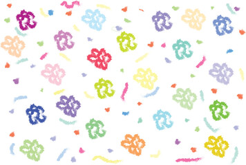 Seamless Hand Drawn Colorful Doodle Flower Pattern for Cute Kids Fabric, Wrapping Paper, Wallpaper, and Craft Design