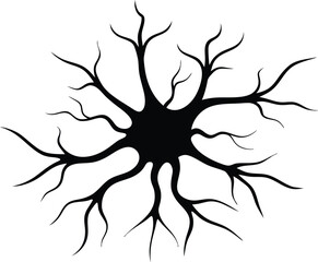 Nerve Cell Vector Art, Nerve Cell, Icon
