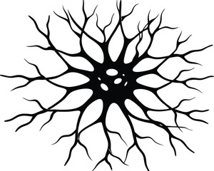 Nerve Cell Vector Art, Nerve Cell, Icon