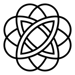 Celtic knot on white background