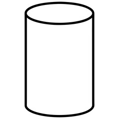 cylinder on white background