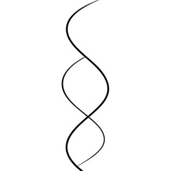  helix on white background