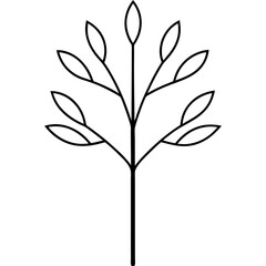 vector tree silhouette