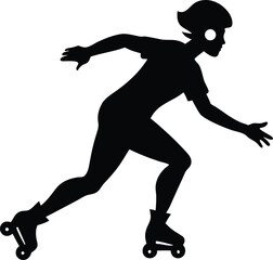 Roller Skate Vector Art, Roller Skate Icon