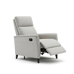 Gray modern recliner chair