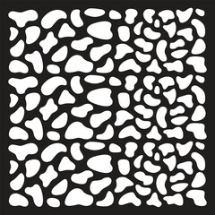 Blob shape organic, vector illustration set. Collection from abstract forms for design and paint. Liquid silhouette drop in modern style.