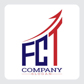 FCT logo design, FCT Company Logo Design Growth vector, FCT Upward Arrow Business Success Logo vector, FCT Corporate Branding Logo, FCT simple and modern logo, FCT business finance logo design, etc.