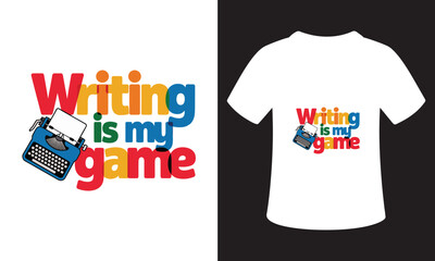 Writing Quote Typhography T-Shirt Design