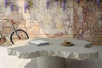 vintage room with a bicycle