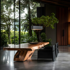 A Modern Dining with Eco Friendly Furniture