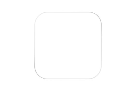 transparent liquid glass smartphone interface UI isolated. glass ui light frame squar with shine light. Modern UI and UX design concept. Transparent frames and buttons for web interfaces.