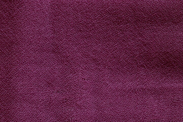 Fototapeta premium Purple cotton fabric close up texture for background, wallpaper